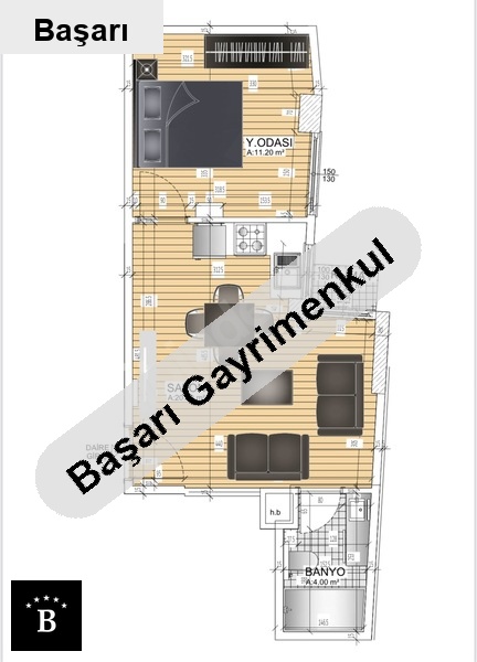 Başarı'dan suadi̇ye'de 9 ay sonra tesli̇m 55m2 1+1 3 katli sifir