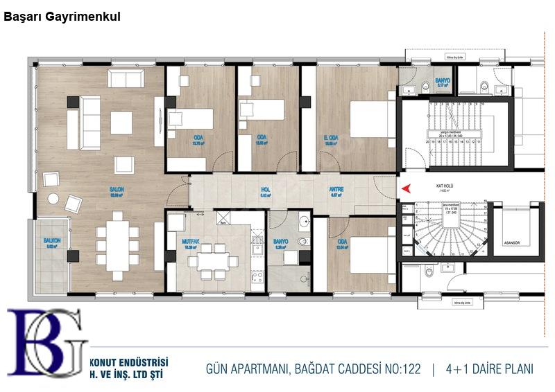 Başarı'dan fenerbah&ccedil;e bağdat caddesi̇ &uuml;zeri̇nde presti̇jli̇  4+1  200 m2   2025 yapımı