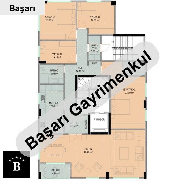 Başarı'dan şaşkıbakkal sahil'de ödeme ı ile katta tek 4+1 200m2